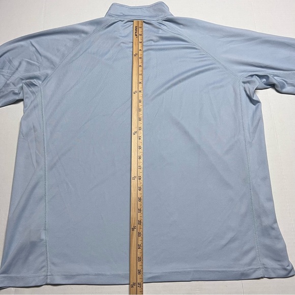 Orvis Trout Bum Lightweight 1/4 Zip Recycled Polyester Pullover Light Blue, XXL - Picture 6 of 9